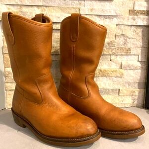 Men's Cabelas Brown Leather Pull Up Boots sz 12ee must see
